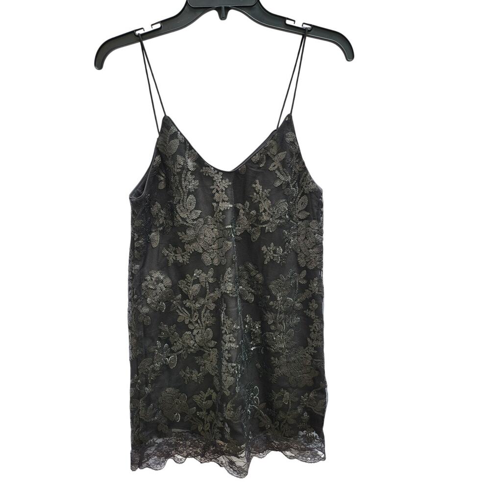 Millau NWT $158 Black Sequin Minidress Size M